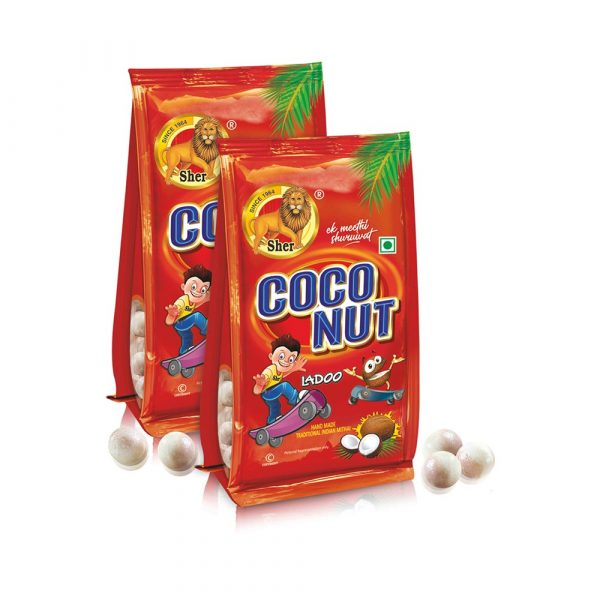 Sher Coconut Ladoo 50 Paise (Without Wrapper) (Loose Ladoo Refill Pack)