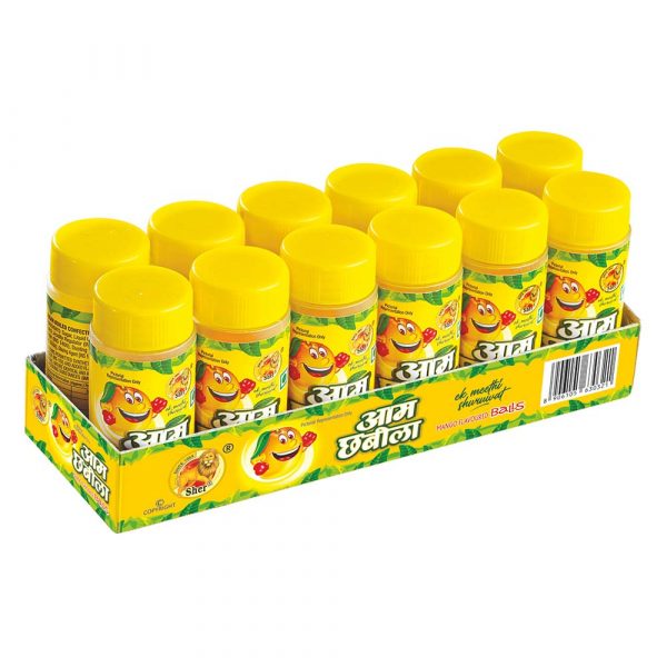 Sher Aam Chhabila Balls Bottle (Individual Bottle Packing)(Attractive Corrugated)