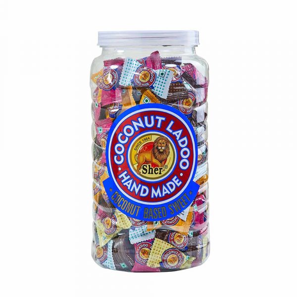 SHER ASSORTED COCONUT LADOO JAR (1 Rs./unit)