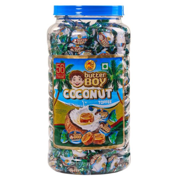SHER BUTTER BOY COCONUT TOFFEE JAR